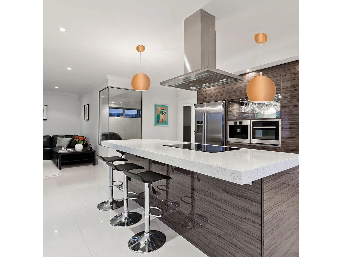 Colgante De Metal Acabado Cobre De   Modelo Guido