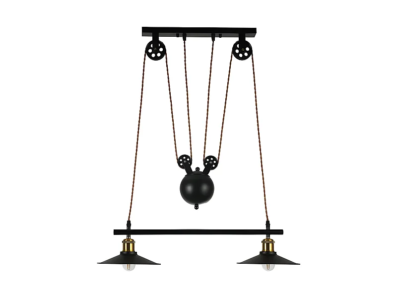 Lampara Lineal Triguero De 2 Luces Con Sistema De Polea