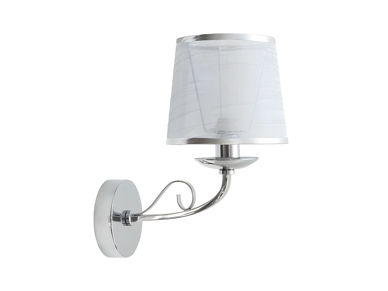 Applique murale chromée Sumba 1xe14 FABRILAMP