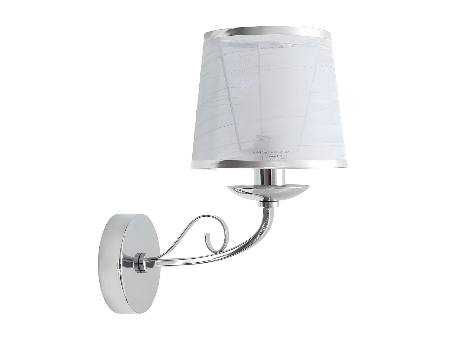 Applique murale chromée Sumba 1xe14 FABRILAMP
