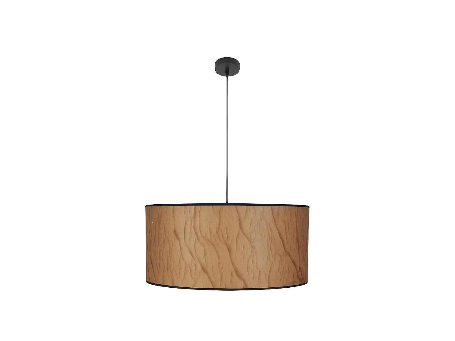 Suspension réglable modèle Papyrus 3xE27 Parchemin/noir FABRILAMP
