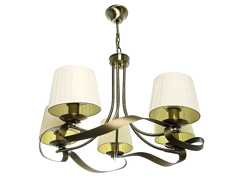 Lampara De 5 Pantallas Beis Modelo Baeza