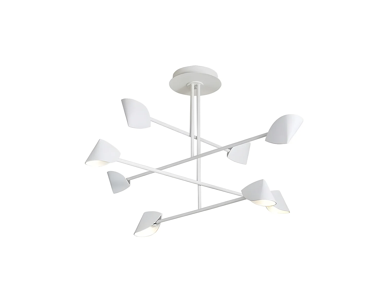 Lampe LED pour salon CAPPUCCINA en blanc led 3000K MANTRA