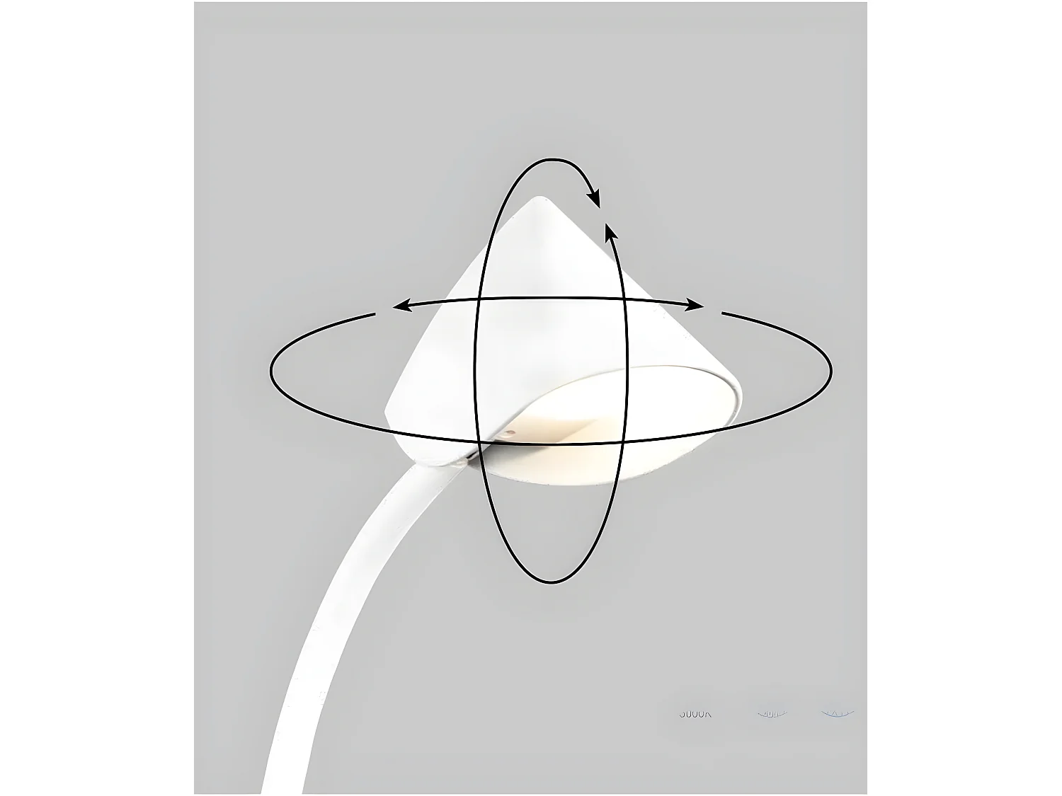 Lampe LED pour salon CAPPUCCINA en blanc led 3000K MANTRA