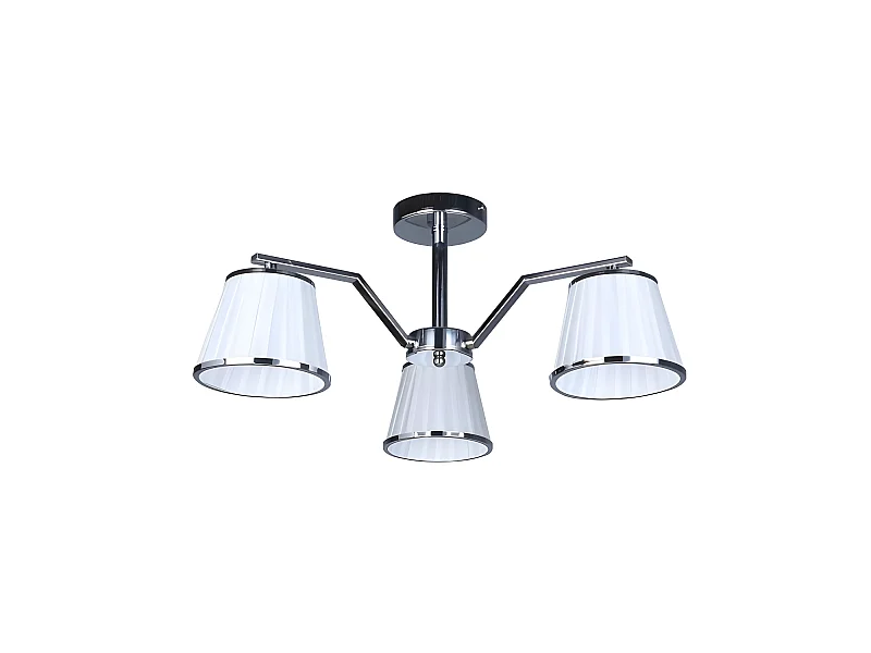 Lampe Trebol 3xe14 Chrome Écran Blanc 24x56x56 Cm FABRILAMP