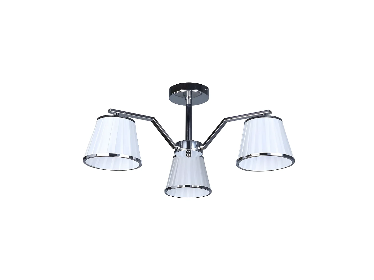 Lampe Trebol 3xe14 Chrome Écran Blanc 24x56x56 Cm FABRILAMP