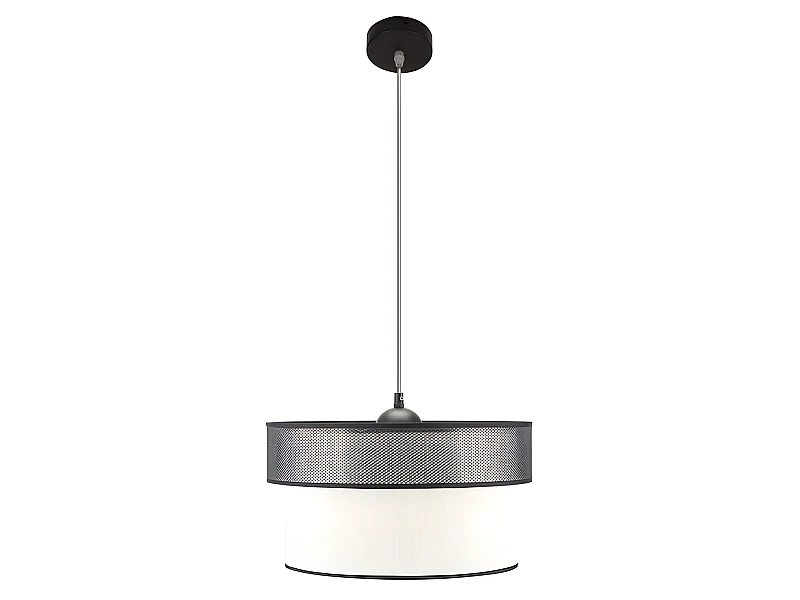 Colgante Modelo Felix Negro/blanco De 1 Luz