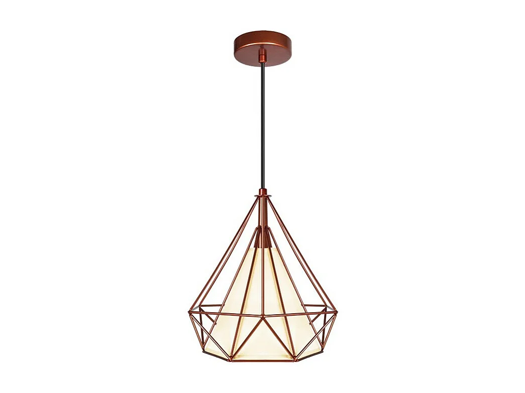 Colgante  Figura Geométrica Modelo Nevada Cobre De