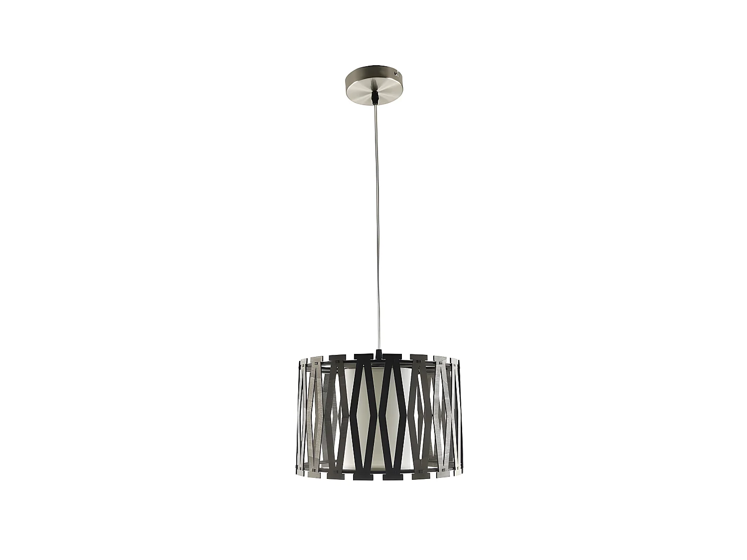 Plafonnier modèle CIPRES marron 1 FABRILAMP clair