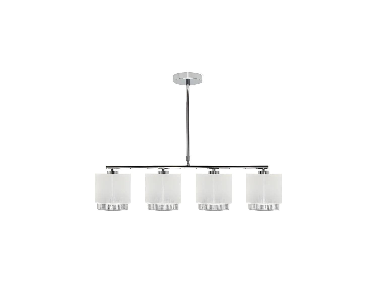 Lampe modèle Kenya 4xe14 finition blanc/gris FABRILAMP