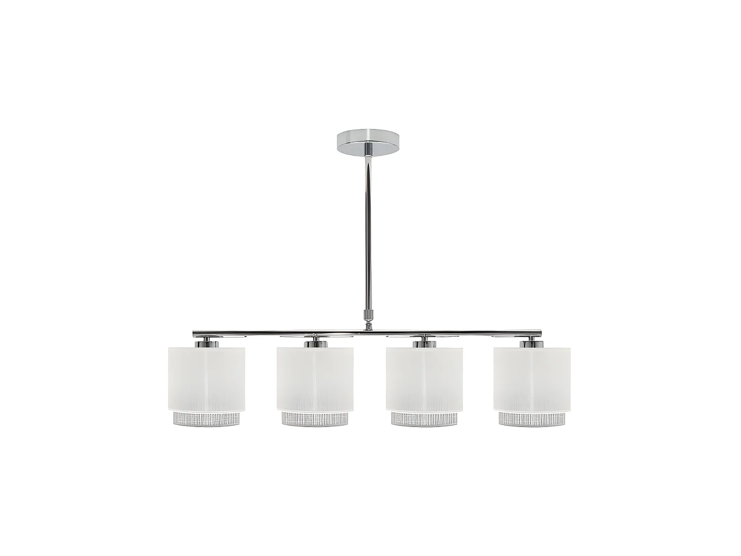 Lampe modèle Kenya 4xe14 finition blanc/gris FABRILAMP