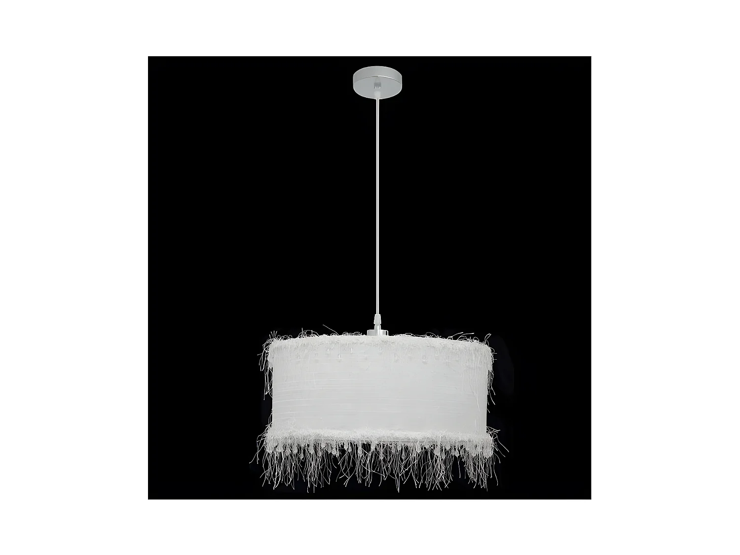 Lampada a sospensione modello Fili 1xE27 Bianco 40D FABRILAMP