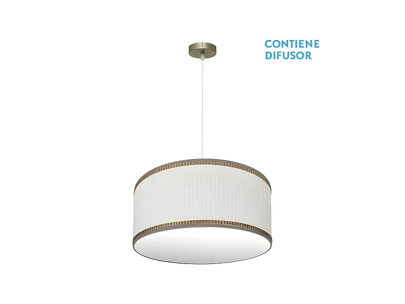 Plafonnier SOPRANO en cuir / modèle beige réglable FABRILAMP