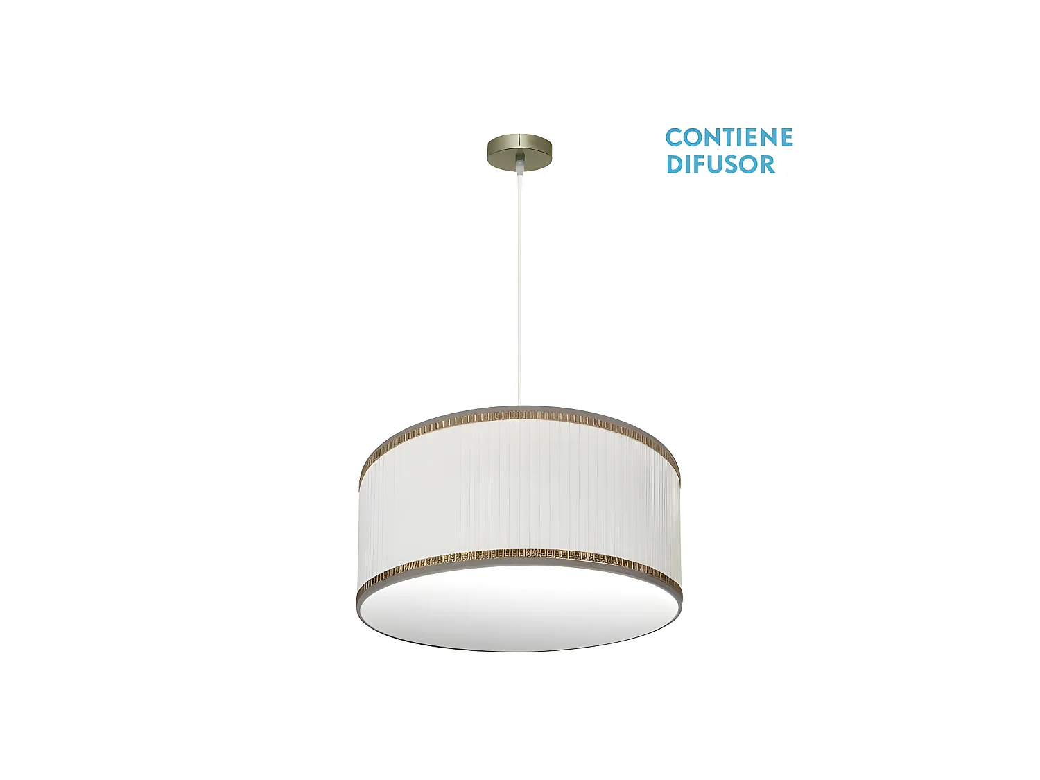 Plafonnier SOPRANO en cuir / modèle beige réglable FABRILAMP