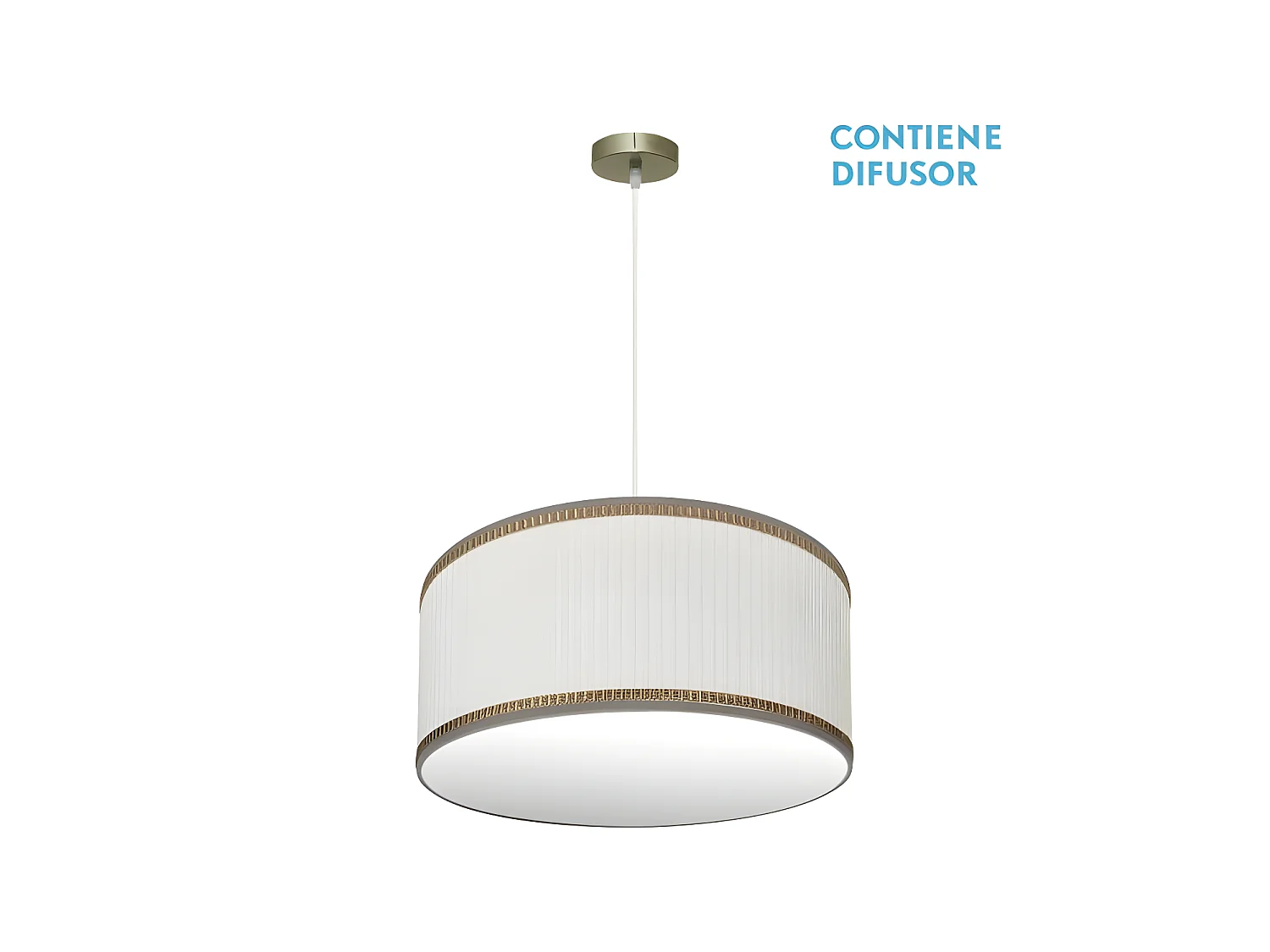 Plafonnier SOPRANO en cuir / modèle beige réglable FABRILAMP