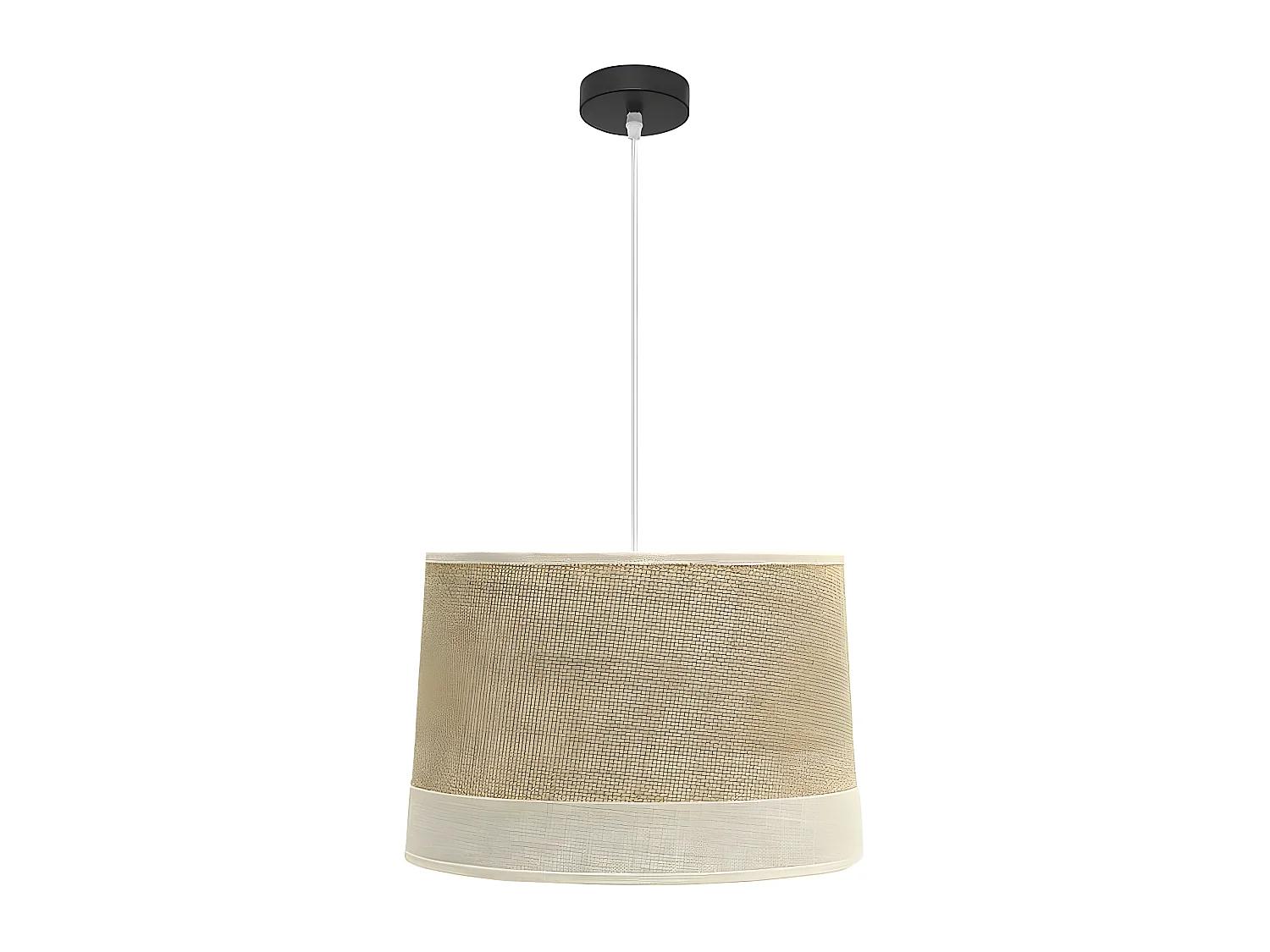 Ciondolo sacco con finiture in beig modello TIETAR FABRILAMP