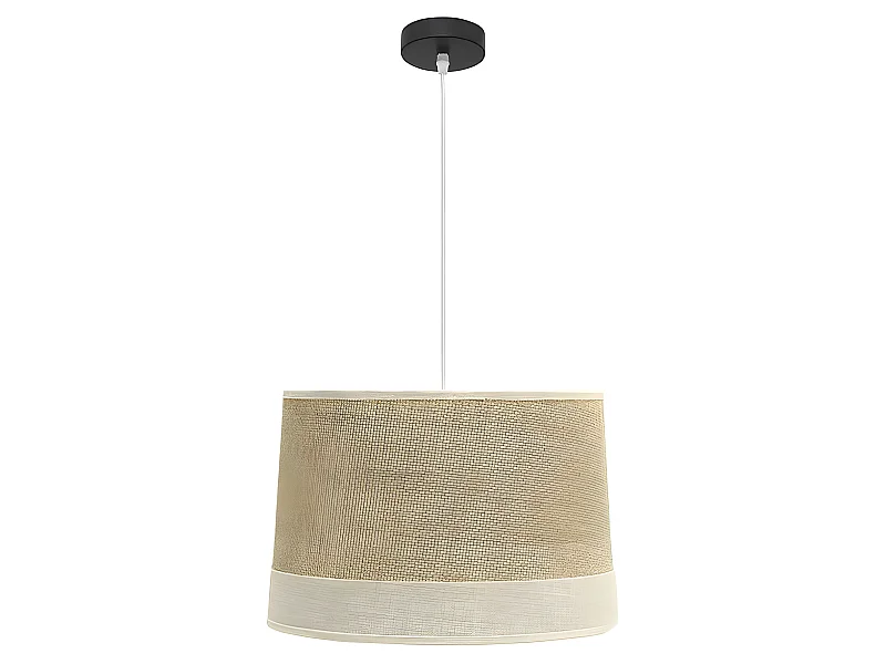 Plafonnier sac avec finitions beig modèle TIETAR FABRILAMP