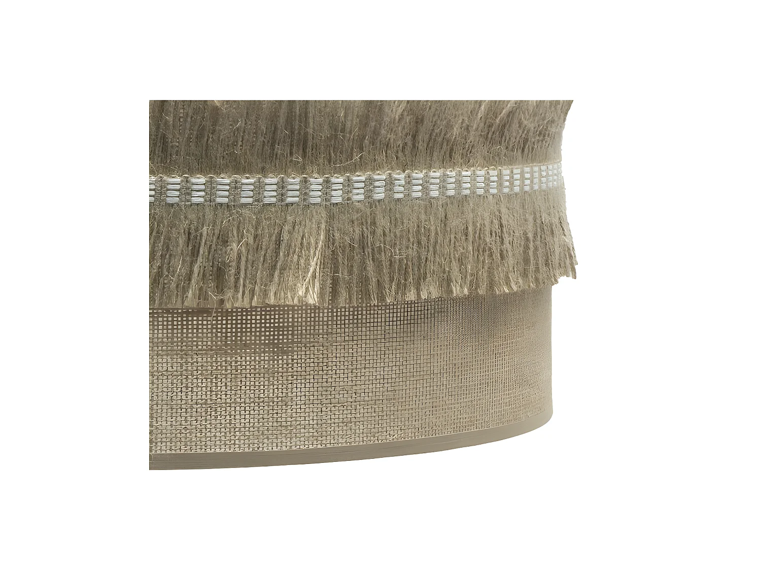 Lampada a sospensione FABRILAMP modello KALA rifinita beige