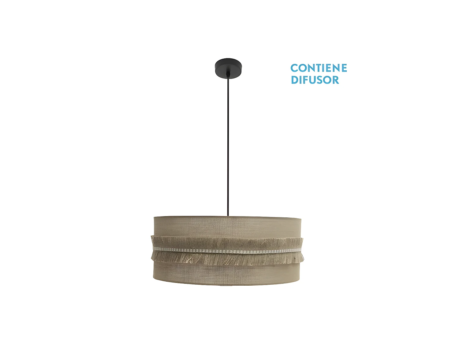 Suspension FABRILAMP modèle KALA fini en beige