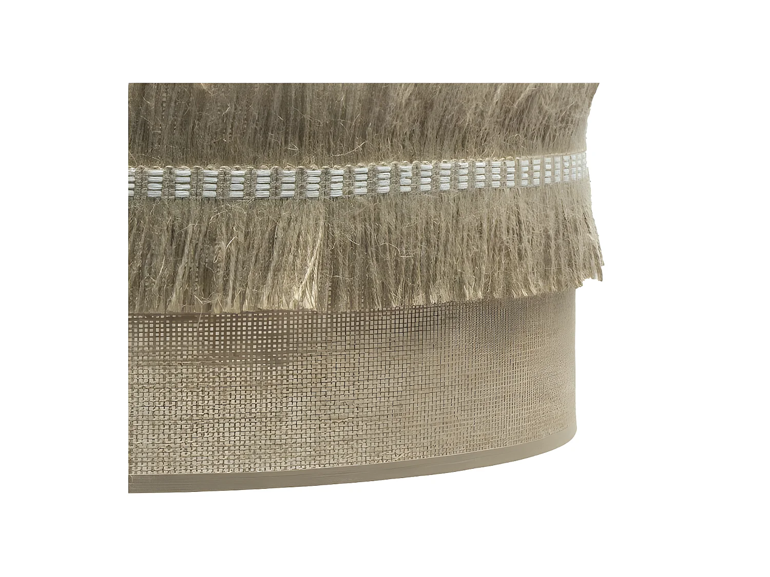 Lampada a sospensione FABRILAMP modello KALA rifinita beige