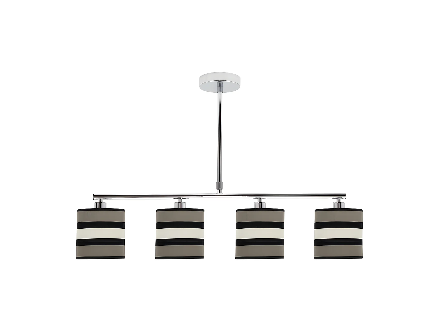 Lampe linéaire KARLA topo-beis 4 lumières Dimmable FABRILAMP