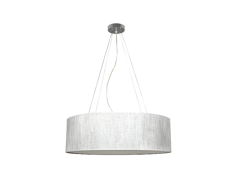 Lampe suspendue Assomption de 4xE27 finition Gris Regx80d de FABRILAMP