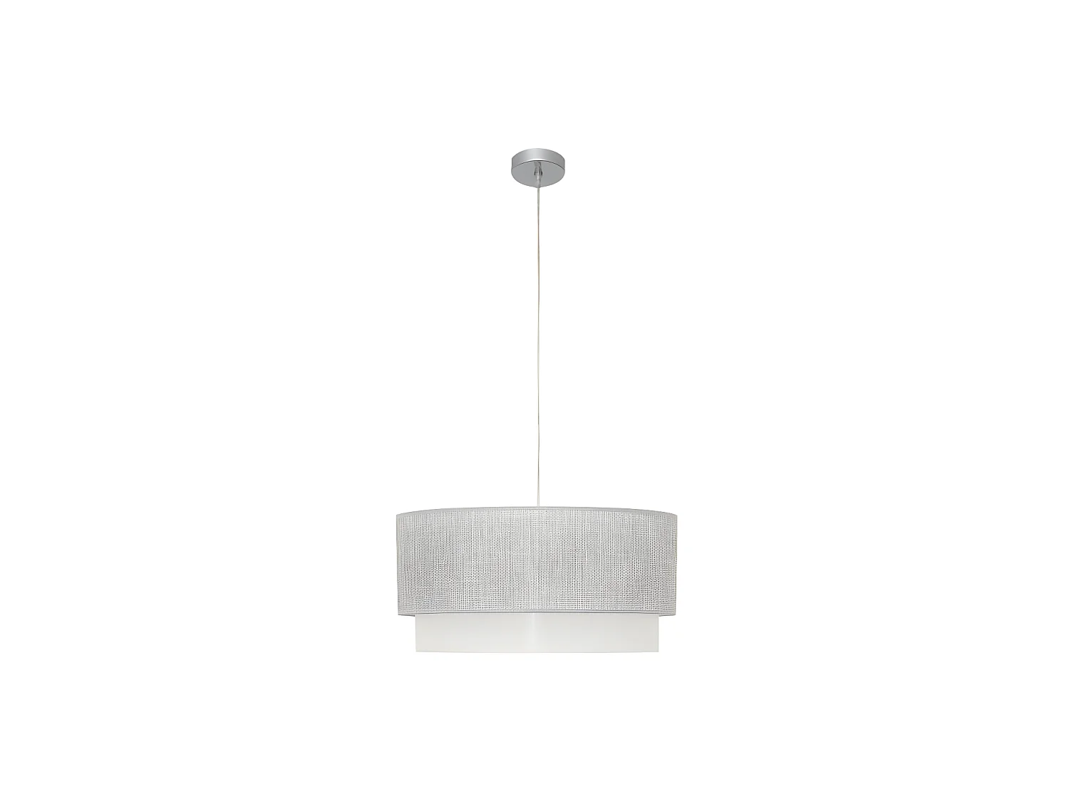 Lampe suspendue au Kenya de 3 lumières XE27 Gris / blanc 50D FABRILAMP