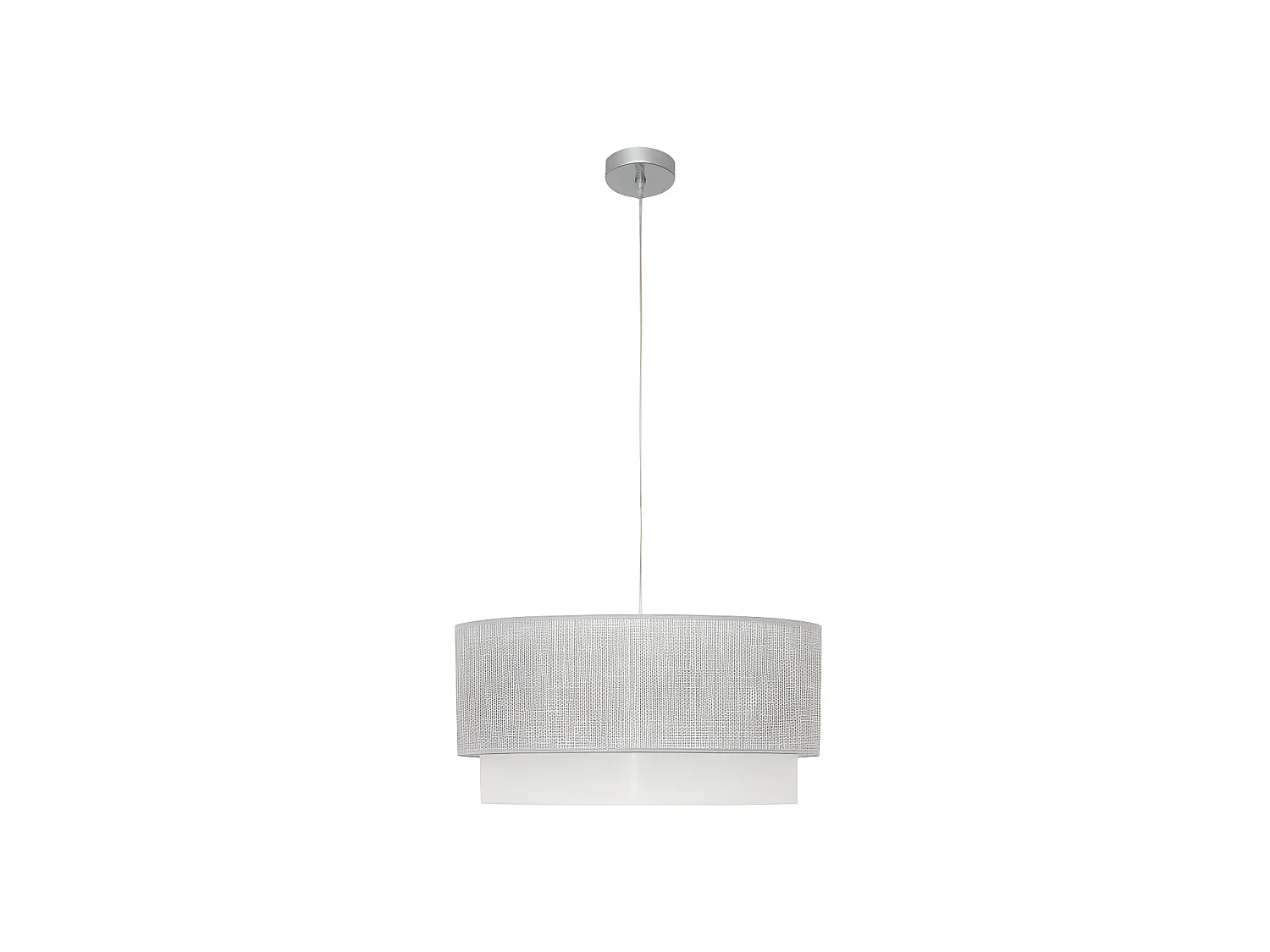 Lampe suspendue au Kenya de 3 lumières XE27 Gris / blanc 50D FABRILAMP