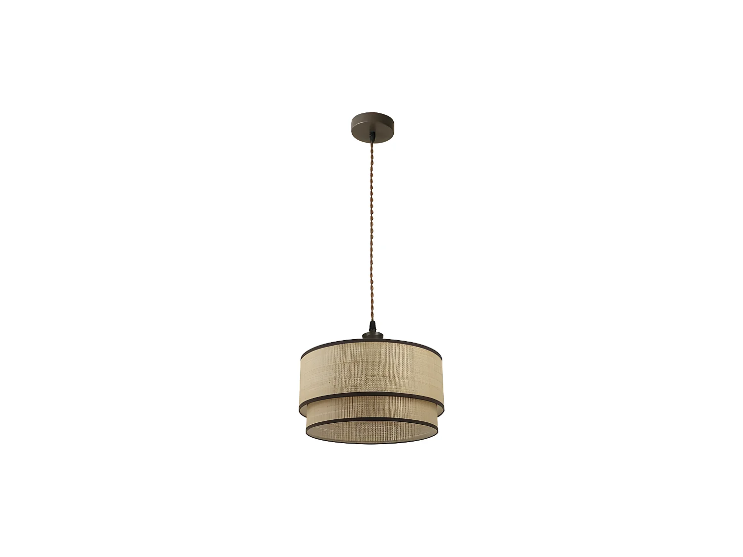 Plafonnier réglable marron / Modèle naturel Roque FABRILAMP