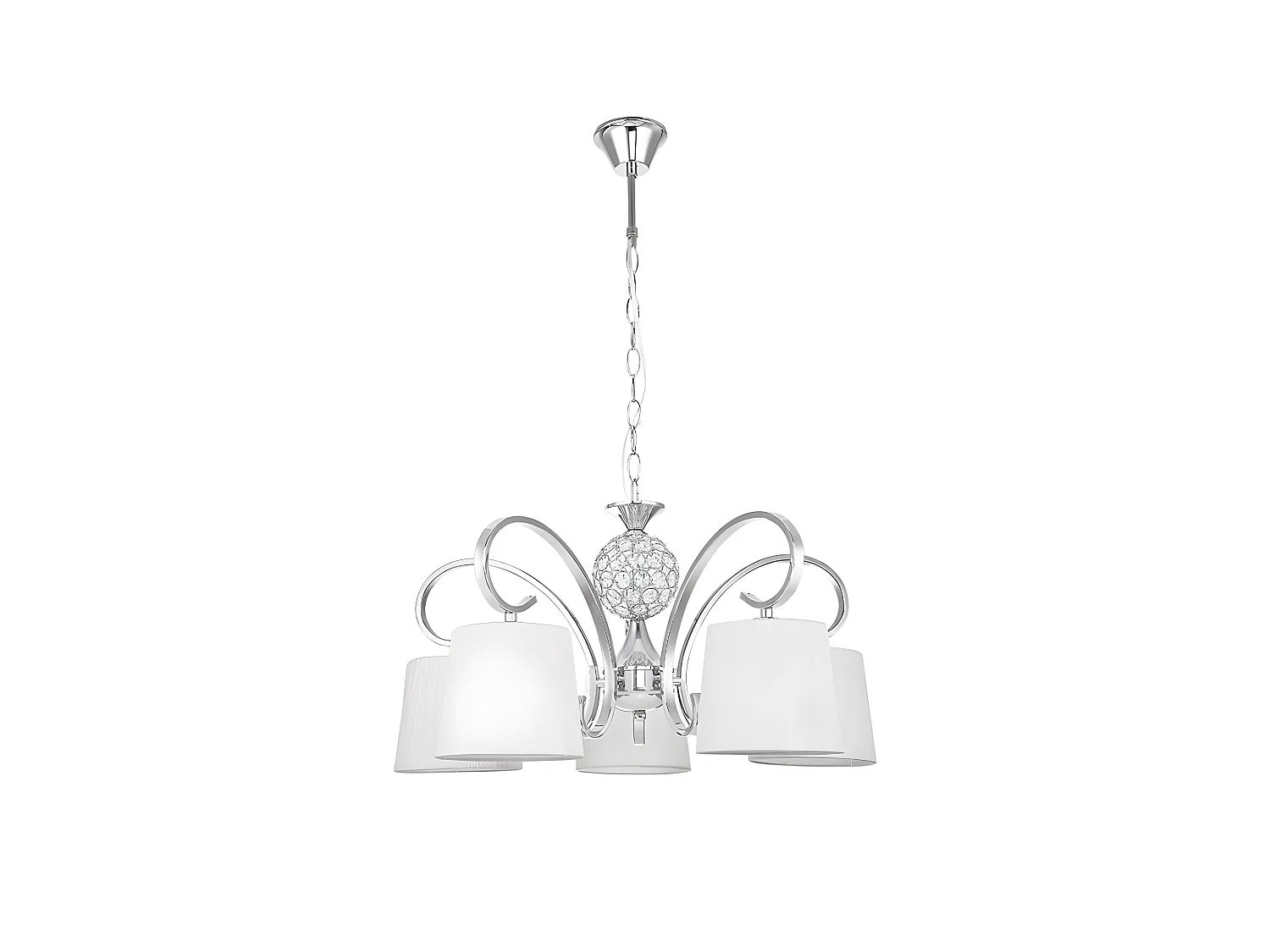 Lampada modello Bogota Chrome White Screen FABRILAMP