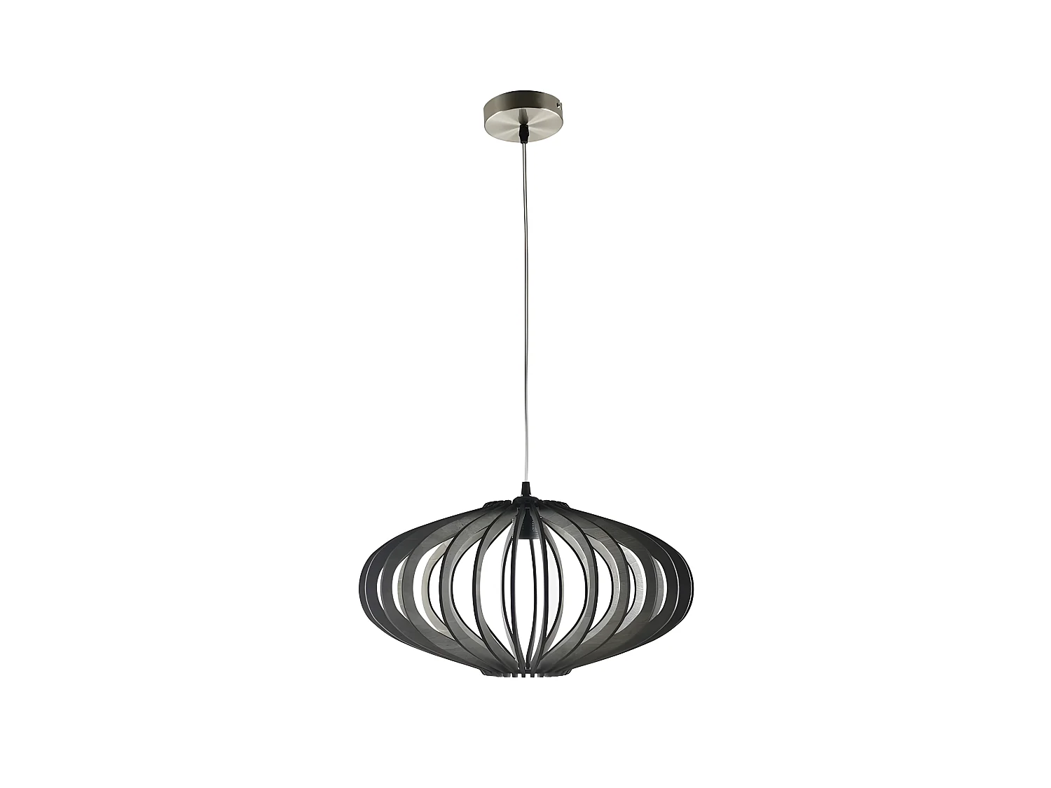 Plafonnier en bois modèle SAPELLI marron FABRILAMP