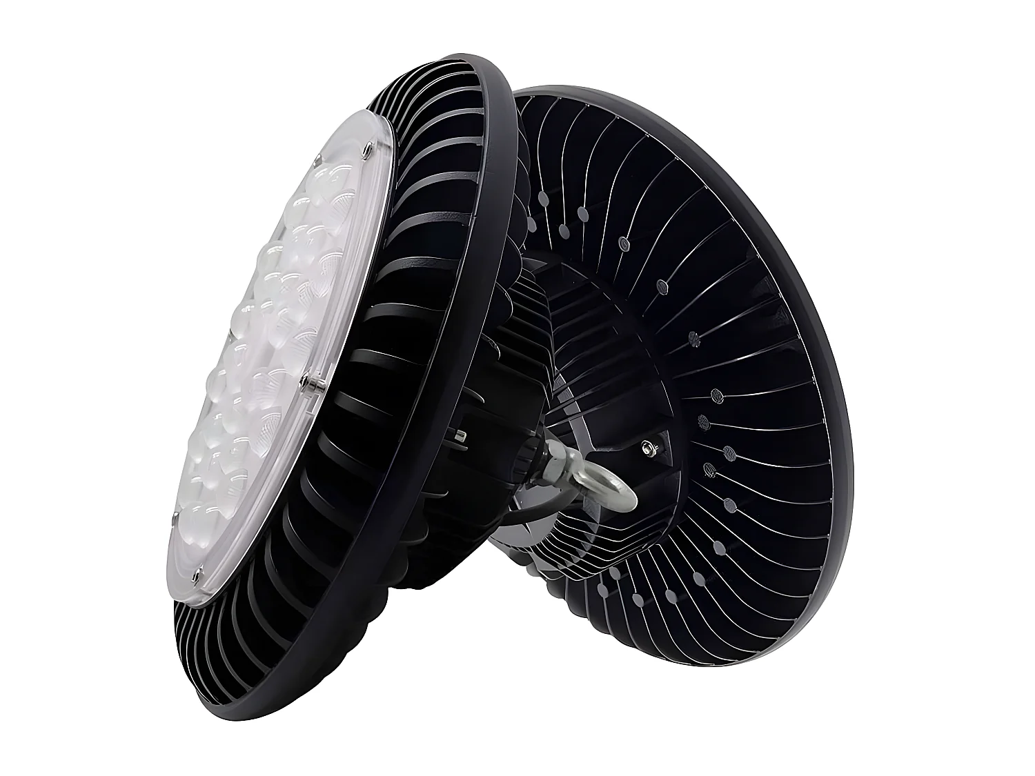 Cappa led industriale MONZONITA 200w 6500k Nero Led Smd FABRILAMP