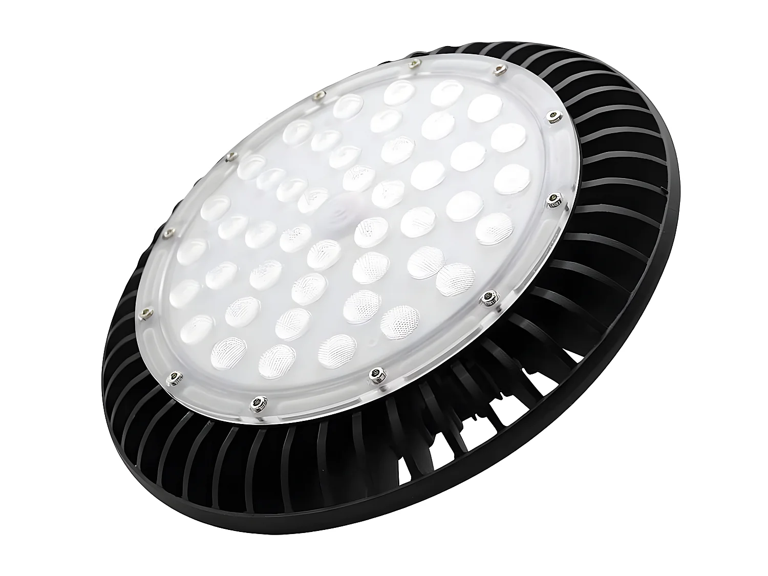 Cappa led industriale MONZONITA 200w 6500k Nero Led Smd FABRILAMP