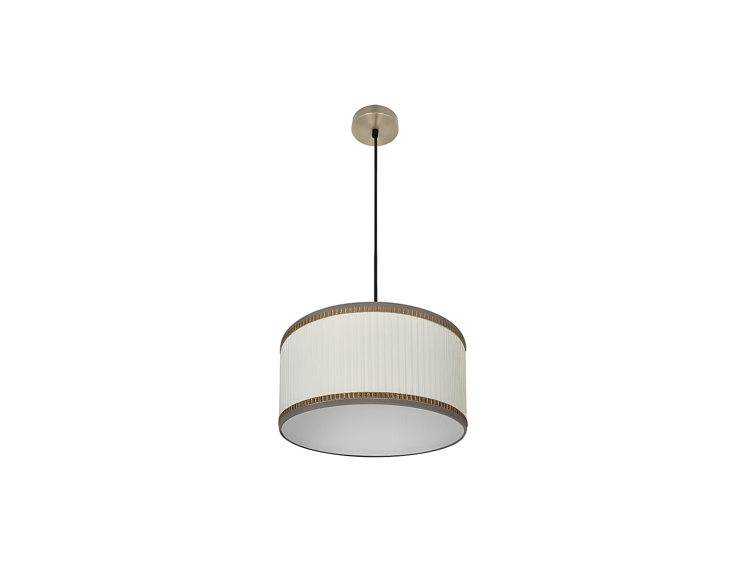 Modèle pendentif en cuir / beige Soprano réglable FABRILAMP
