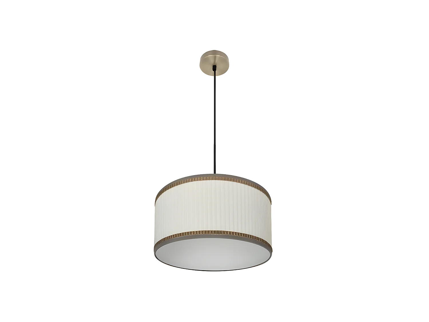 Modèle pendentif en cuir / beige Soprano réglable FABRILAMP