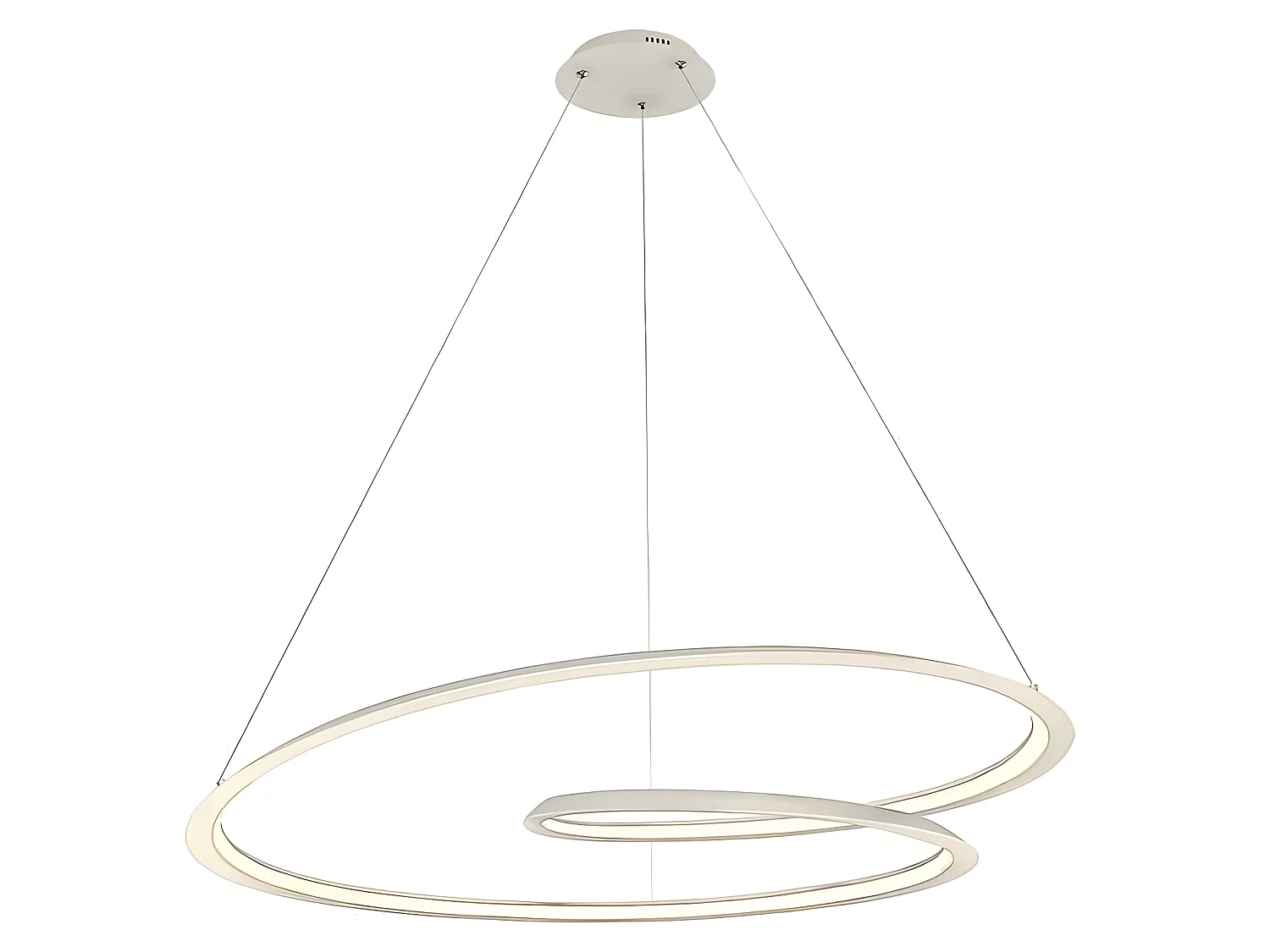 Lampe espiral modelo LOOPING blanca led 54W Schuller