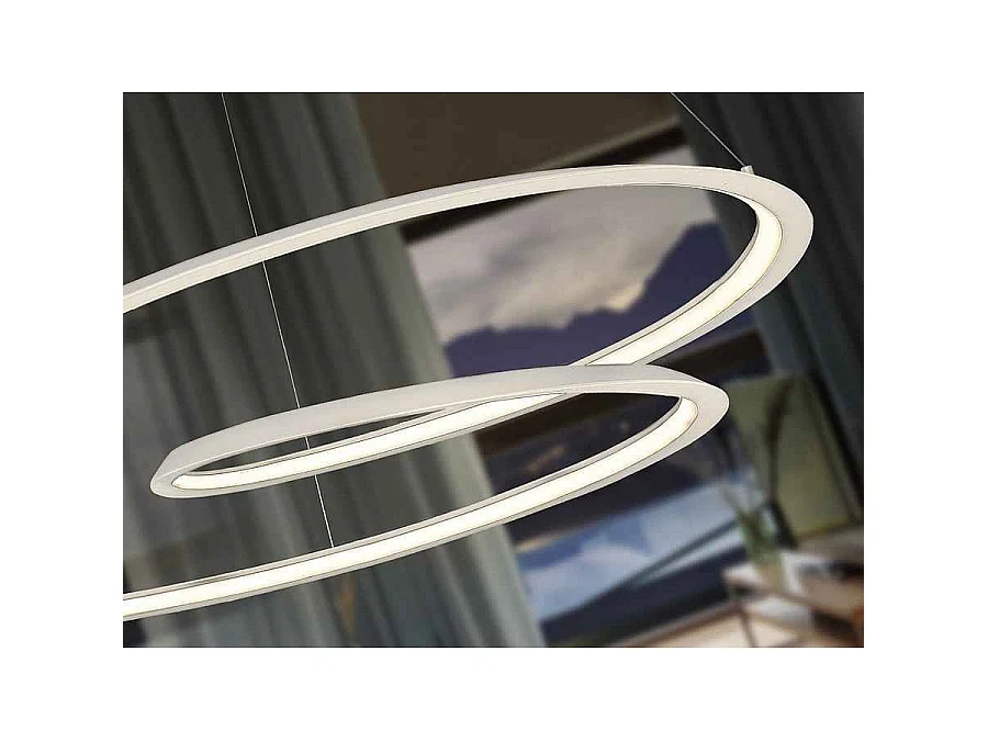 Lampe espiral modelo LOOPING blanca led 54W Schuller