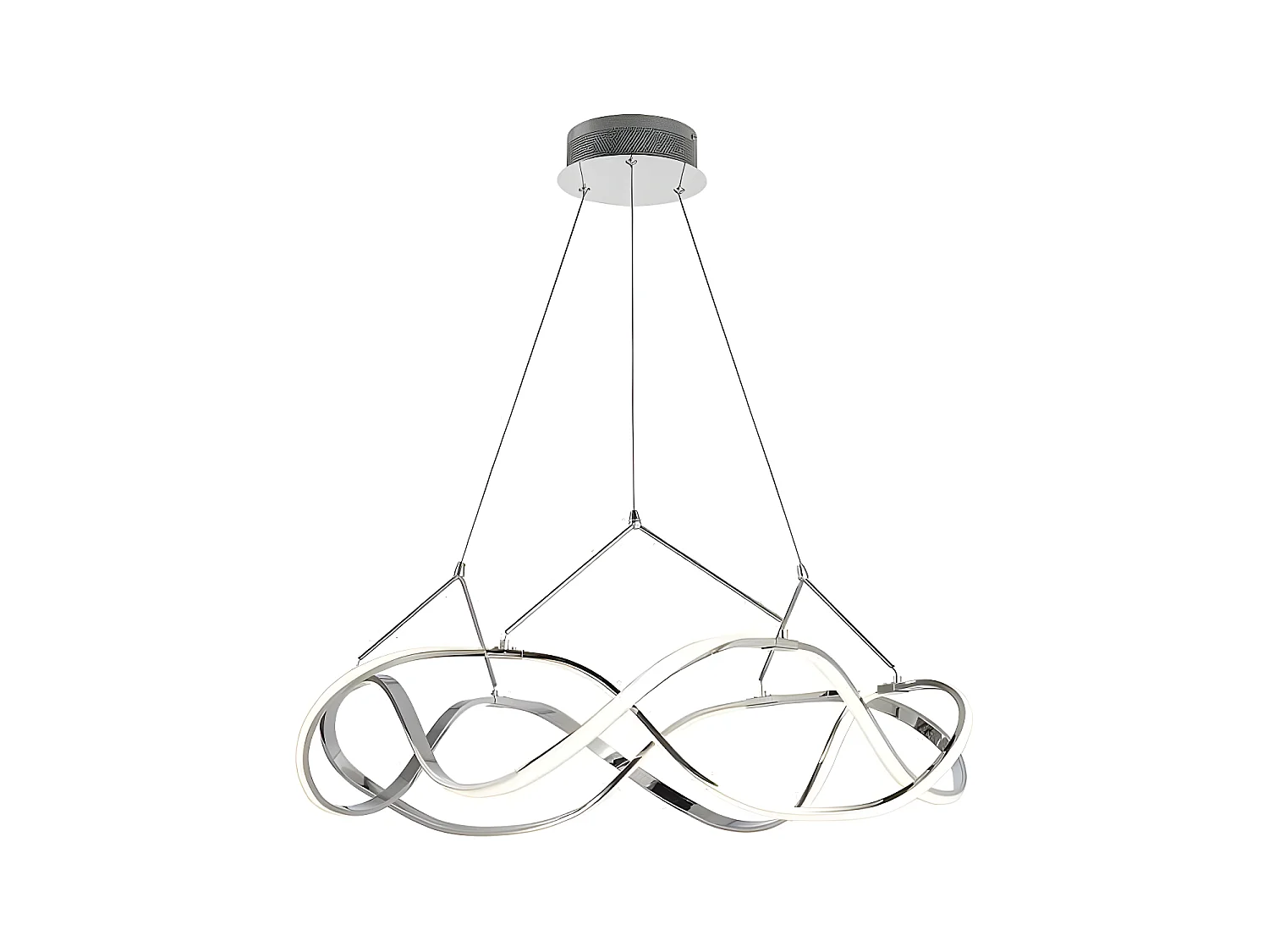 Lampe led dimmable modèle MOLLY finition chrome 80 D SCHULLER