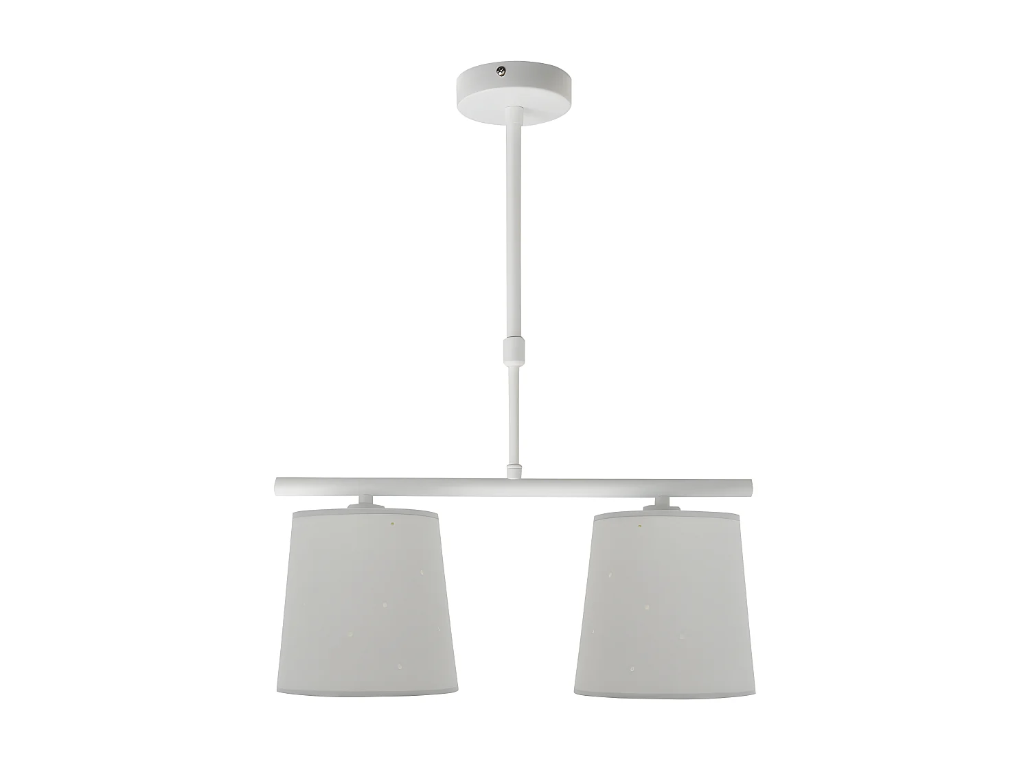 Lampe à suspension Conscience à 2 lumières xe14 Gris FABRILAMP