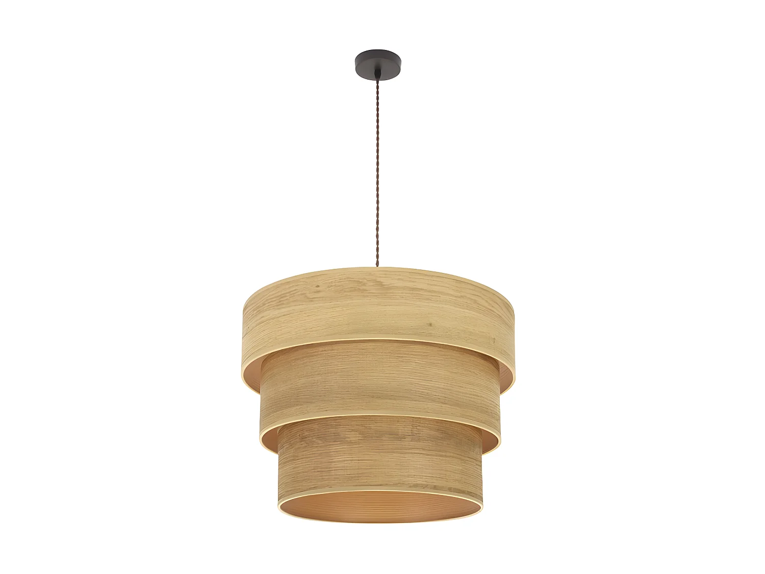 Modèle de pendentif triple écran Smile Brown FABRILAMP