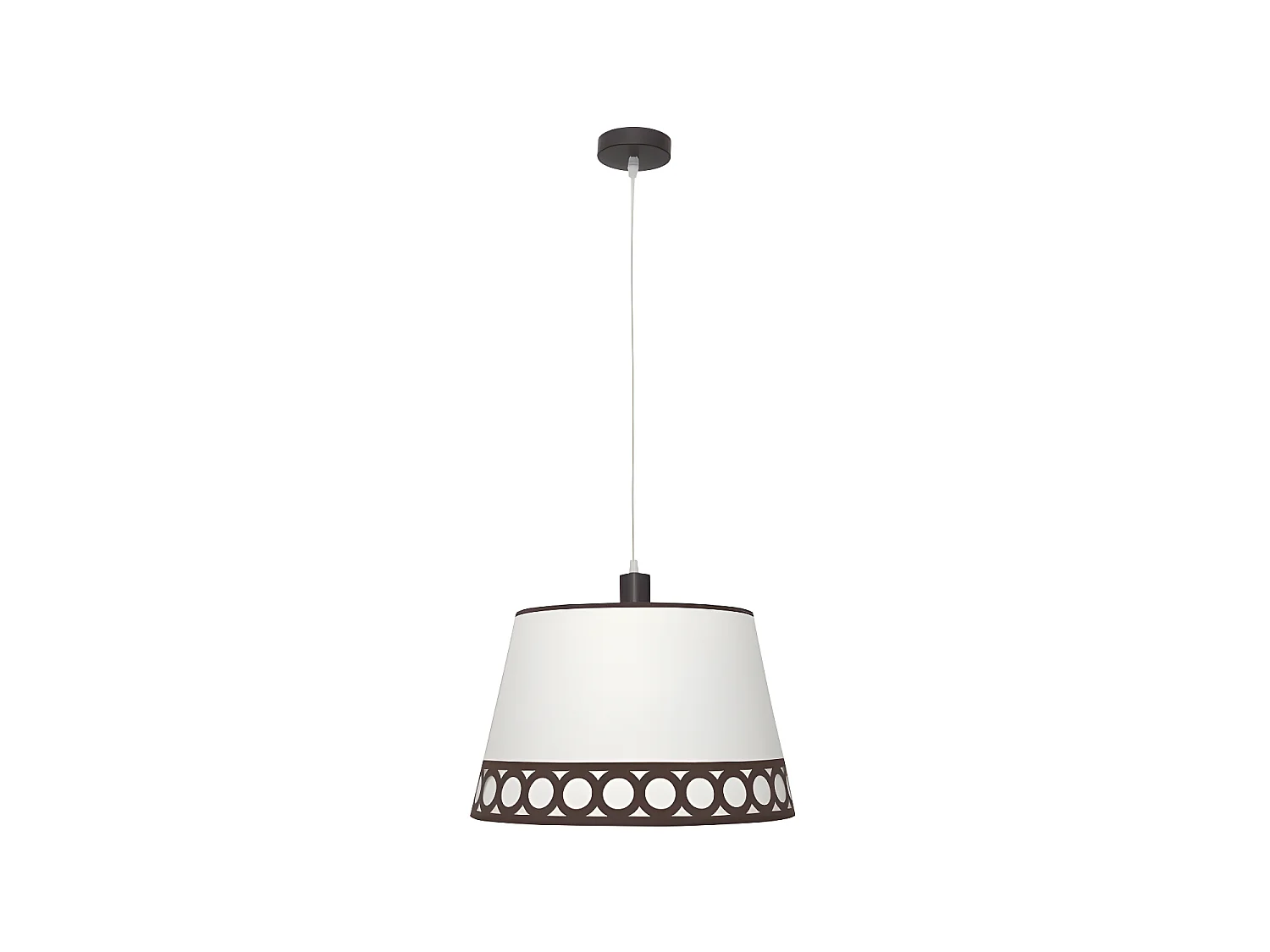 Lampada a sospensione modello Dalia 1xe27 Beige/marrone FABRILAMP