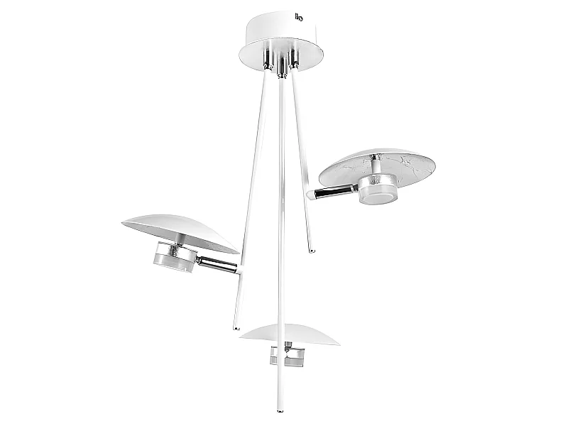 Lampe LED 3 lumières CAPE TOWN blanc FABRILAMP