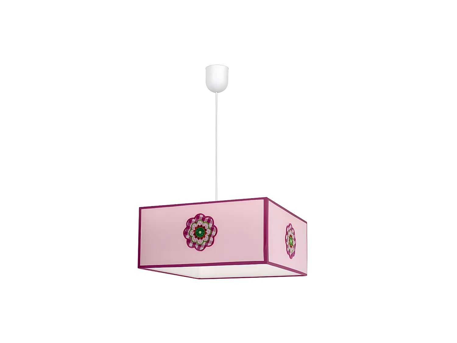 Plafonnier pétale lampe 1xe27 Rose Regx35x35 FABRILAMP.