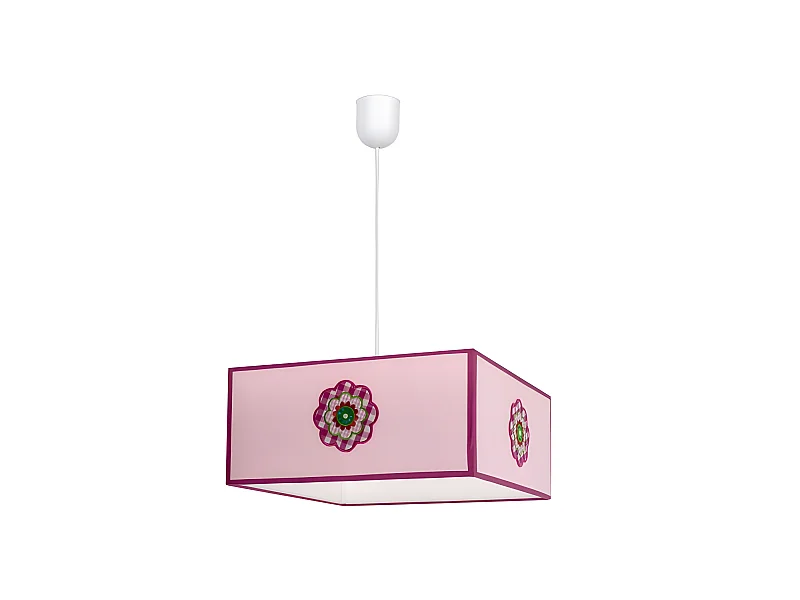 Lampara Colgante Petalo 1xe27 Rosa Regx35x35 De  .