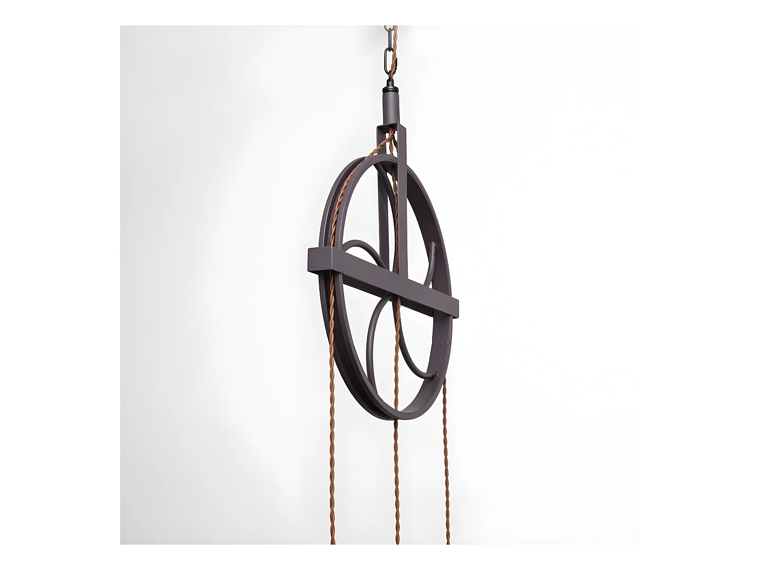 Lampe à Suspension Rustique Rueca 3xe27 Marron FABRILAMP