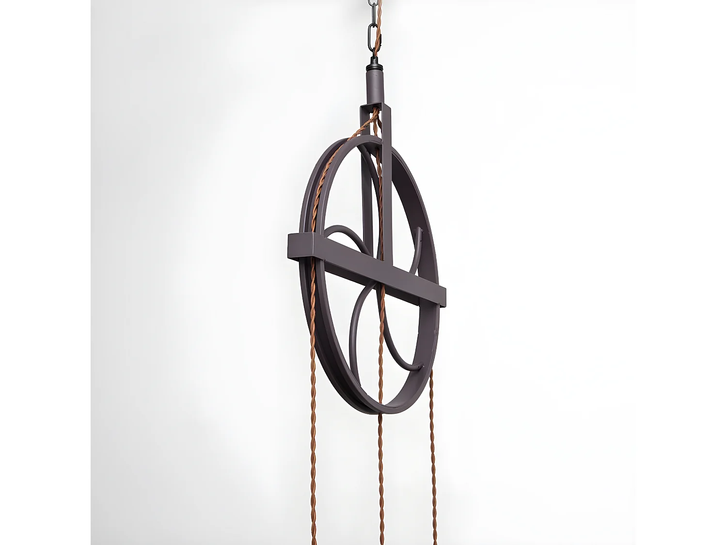 Lampe à Suspension Rustique Rueca 3xe27 Marron FABRILAMP