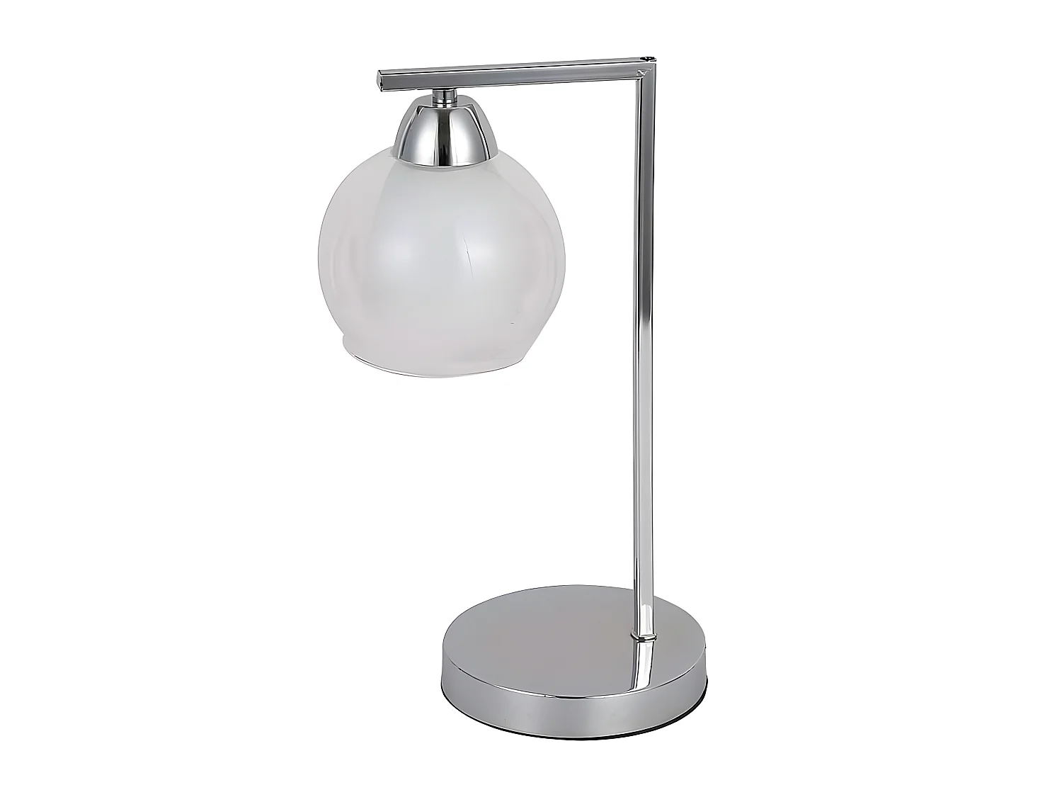 Lampe de table MAKALU chrome 1 lumière FABRILAMP