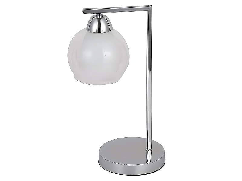 Lampe de table MAKALU chrome 1 lumière FABRILAMP