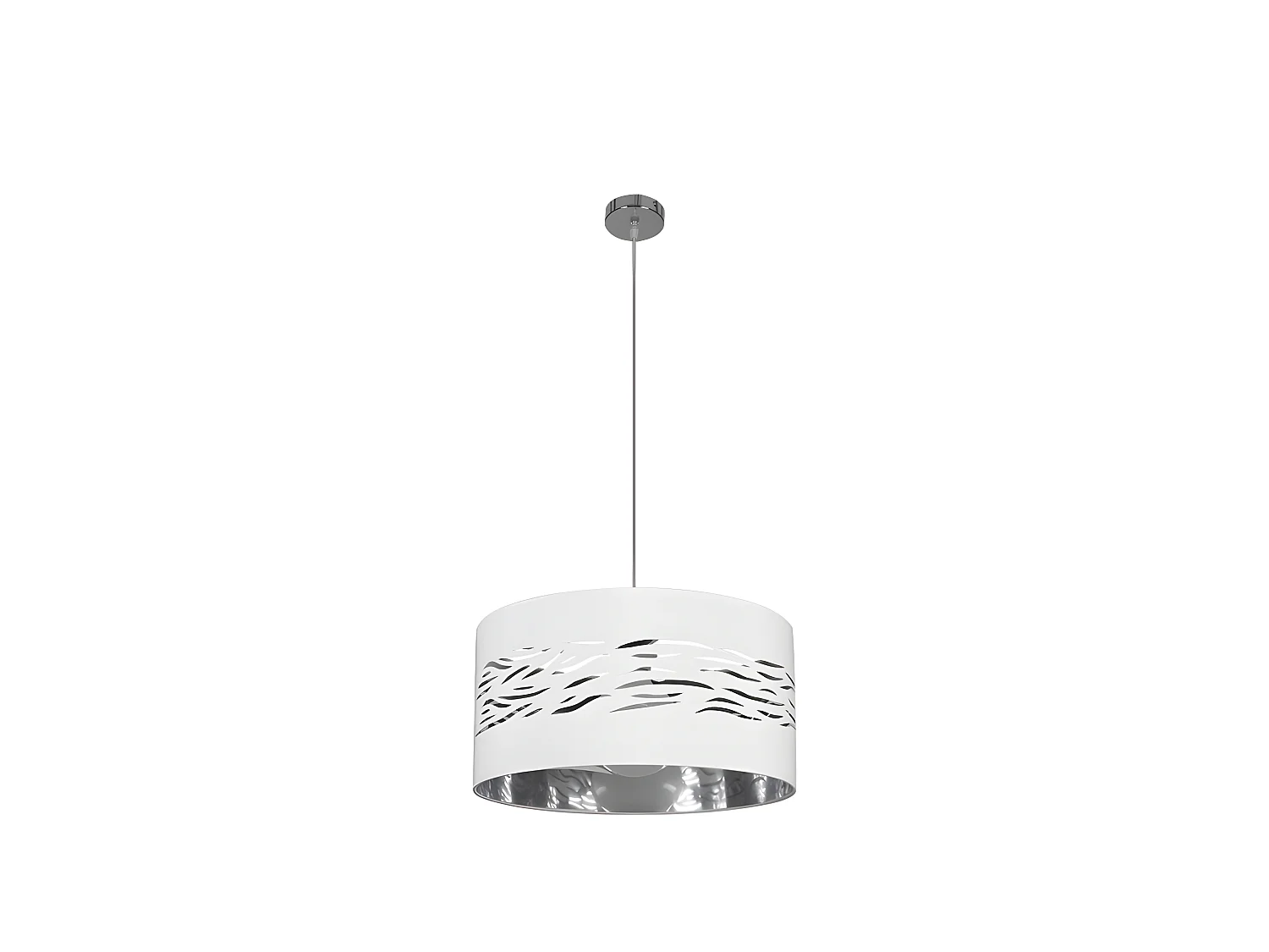 Suspension blanche modèle NIEBLA 1 FABRILAMP lumineuse