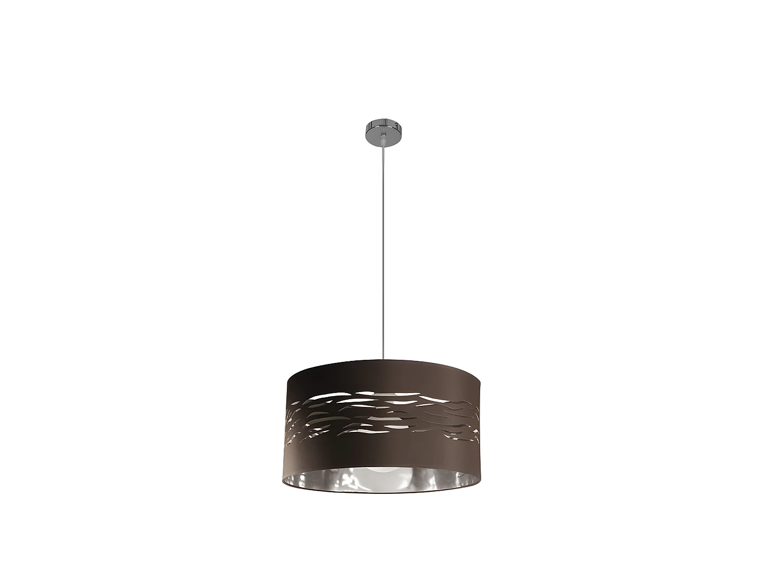 Plafonnier marron modèle NIEBLA 1 FABRILAMP léger